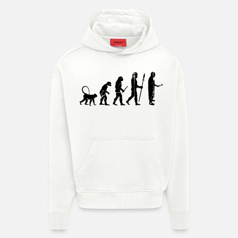 Fleischer Evolution - Hoodie- made by SPREAD  - OFF WHITE