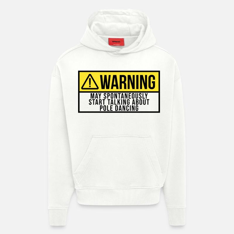 Danseuse de pole dance - Sweat à capuche bio épais oversize fabriqué en UE - OFF WHITE