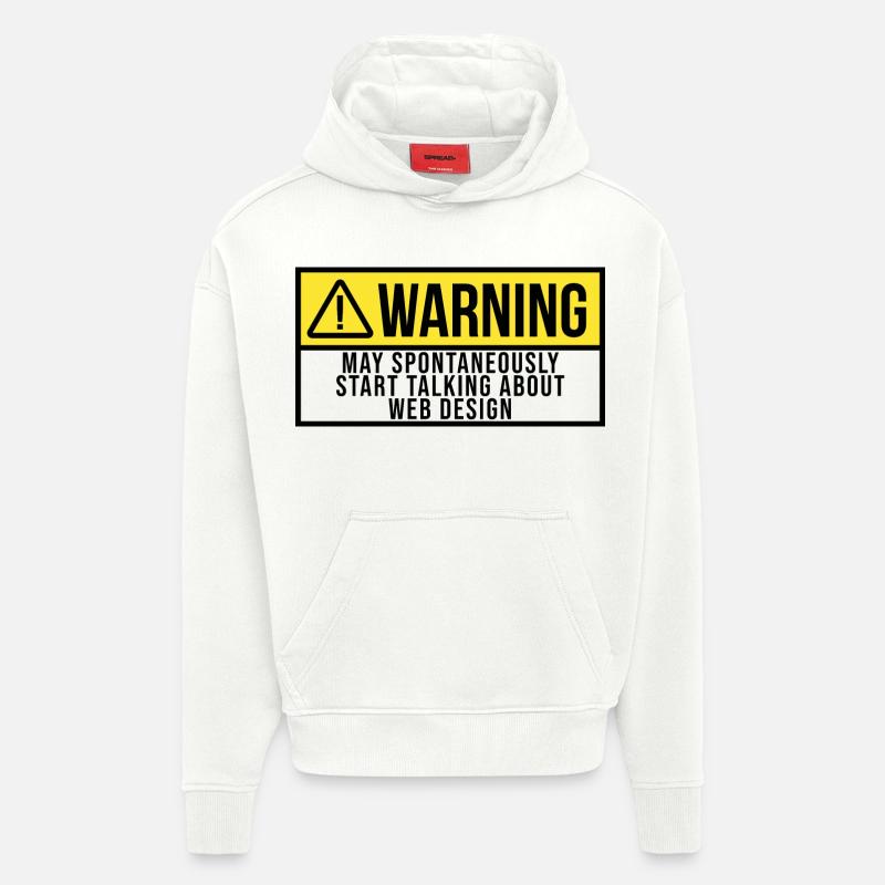 Conception de sites web - Sweat à capuche bio épais oversize fabriqué en UE - OFF WHITE