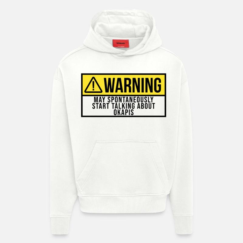 okapi - Sweat à capuche bio épais oversize fabriqué en UE - OFF WHITE