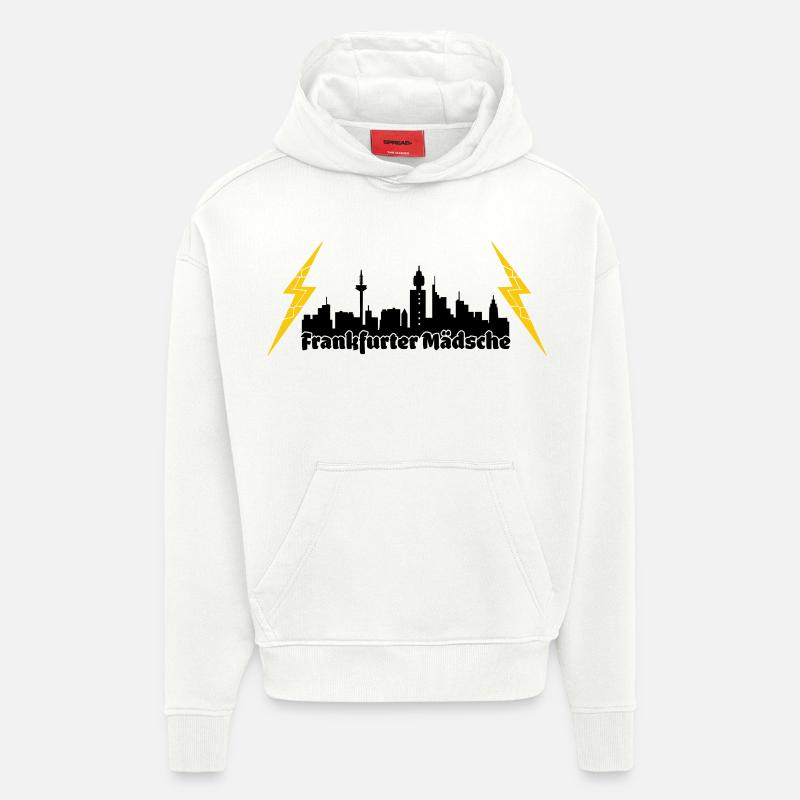 Frankfurter Maedsche ffm skyline - Hoodie- made by SPREAD  - OFF WHITE