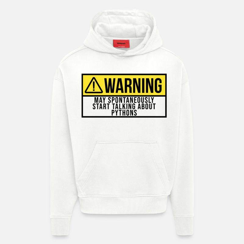 Python - Hoodie- made by SPREAD  - OFF WHITE