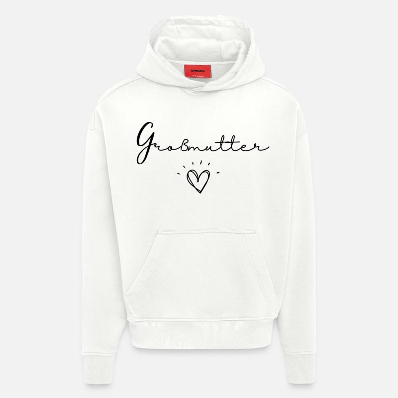 Großmutter - Sweat à capuche bio épais oversize fabriqué en UE - OFF WHITE