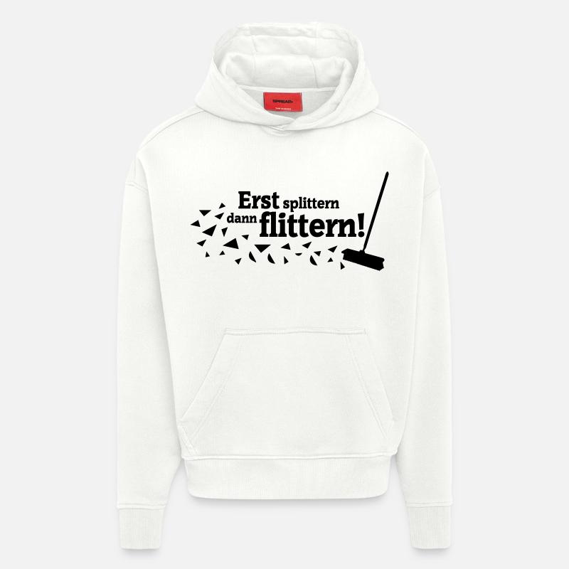 Polterabend Spruch - Hoodie- made by SPREAD  - OFF WHITE