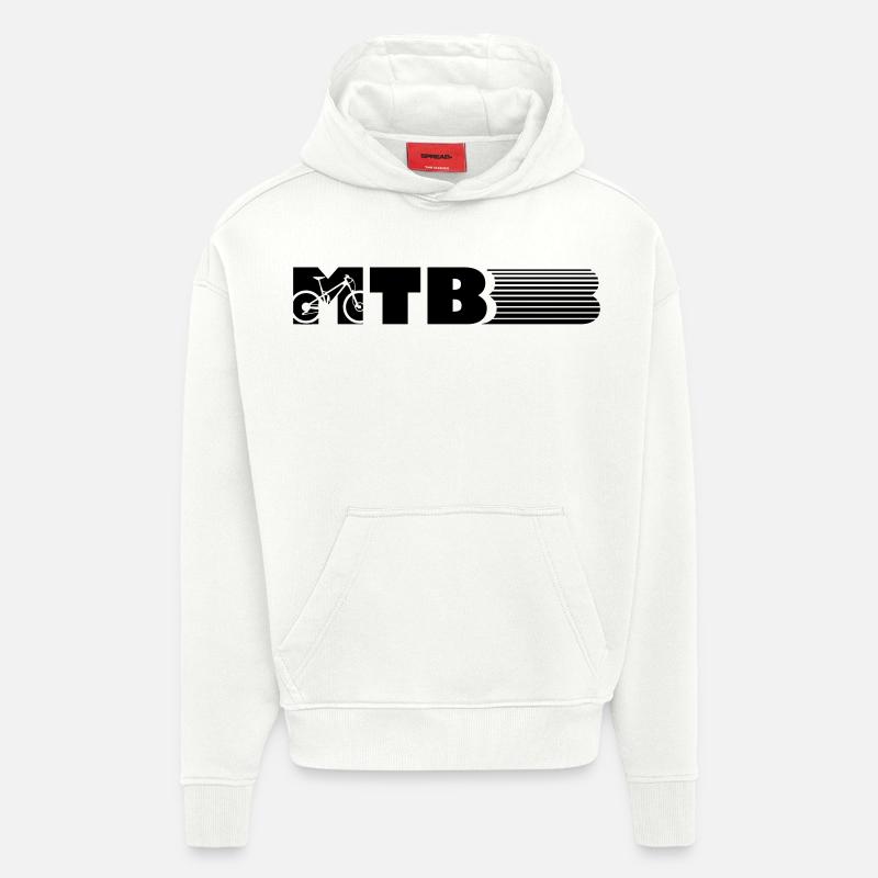 VTT design - Sweat à capuche bio épais oversize fabriqué en UE - OFF WHITE