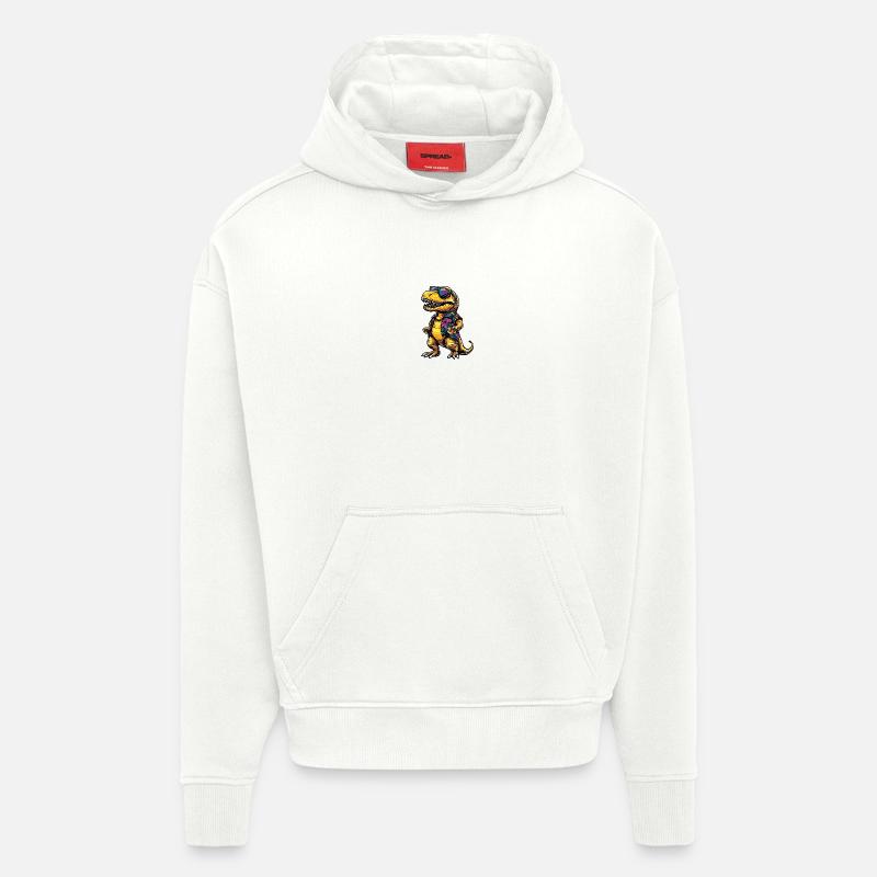 Dinosaurier T-Rex Cool Sommer - Hoodie- made by SPREAD - OFF WHITE