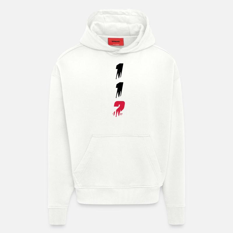 112 - Hoodie- made by SPREAD  - OFF WHITE