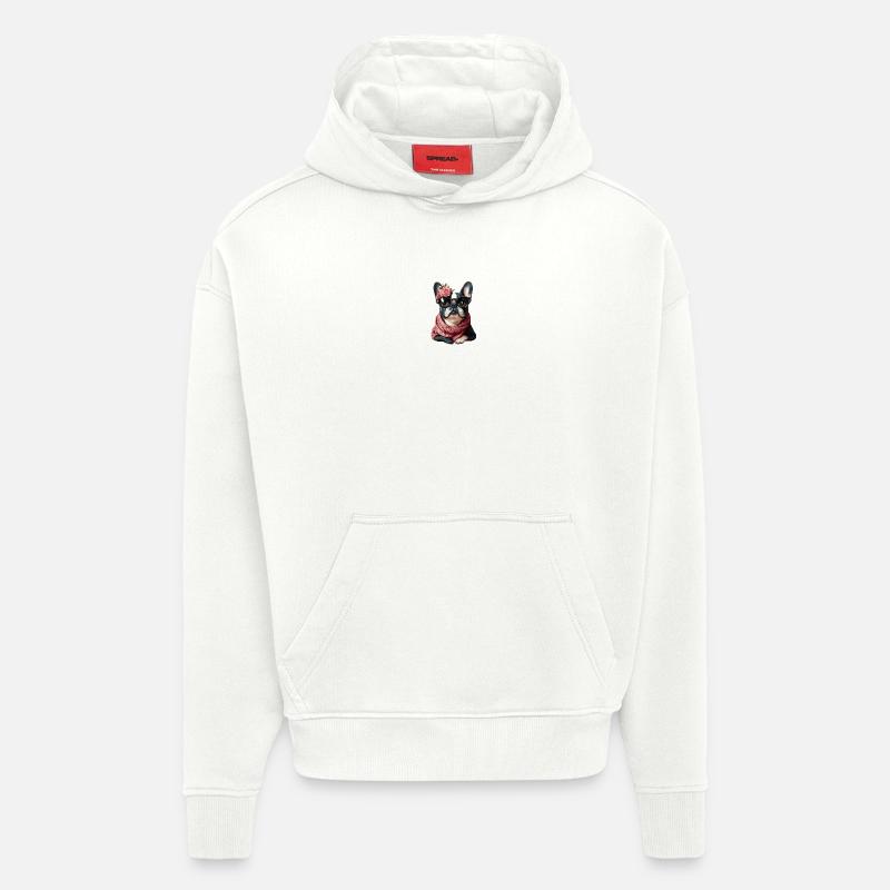 Lovely Bully - Sweat à capuche bio épais oversize fabriqué en UE - OFF WHITE