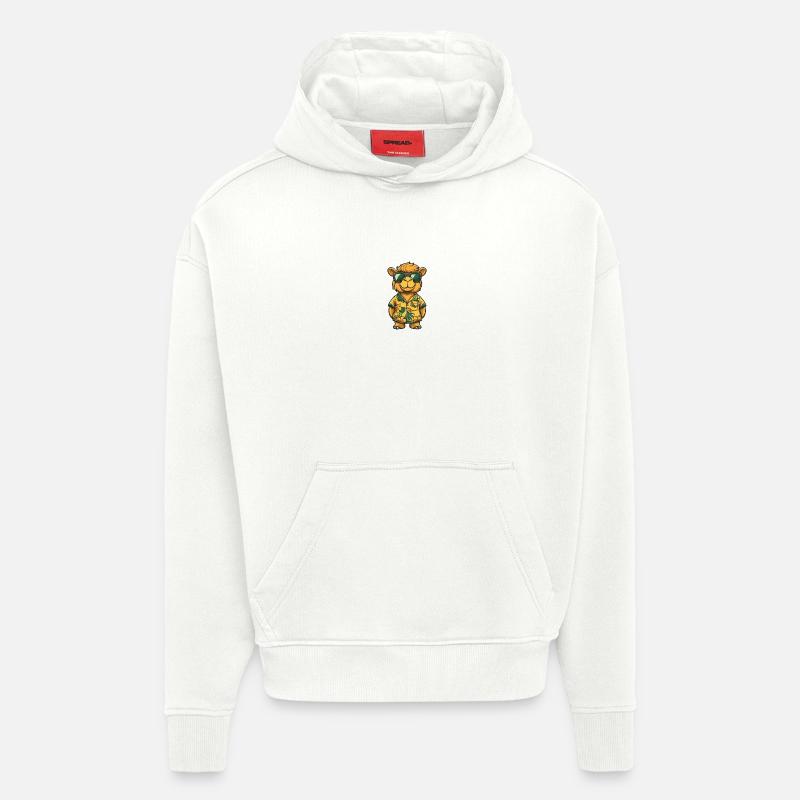 Camel Comic Cool Summer - Hoodie- made by SPREAD  - OFF WHITE