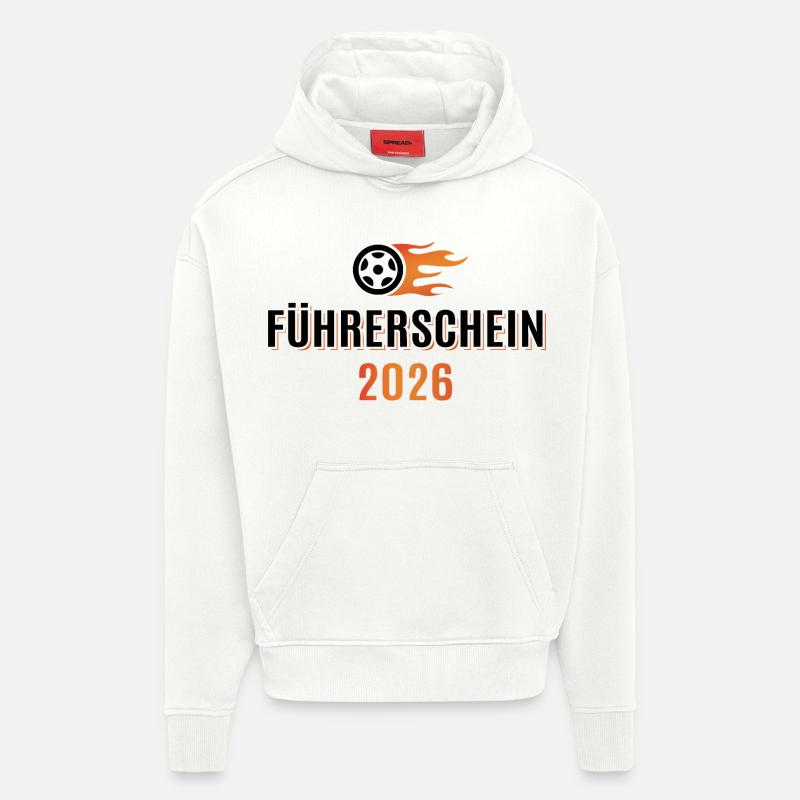 Driver's license passed 2026 - Driver's license - Hoodie- made by SPREAD  - OFF WHITE