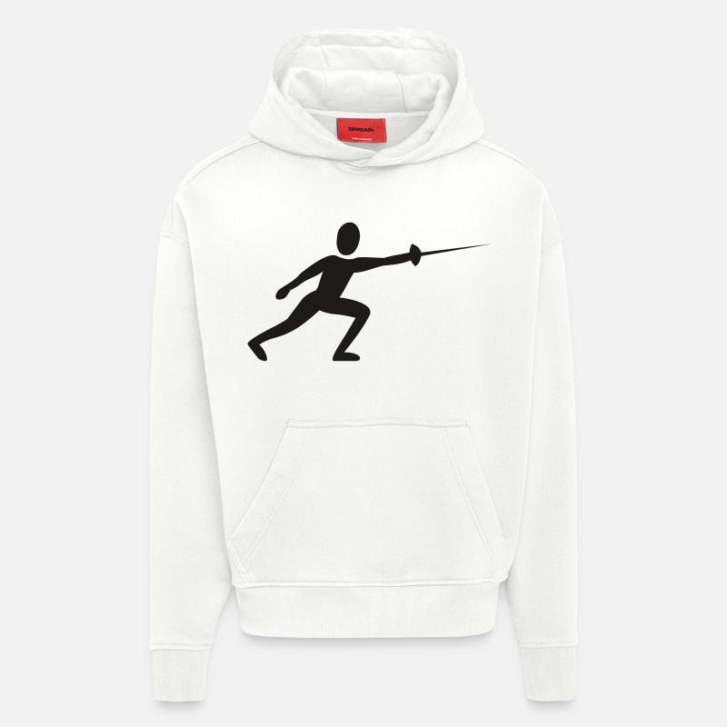 Fechter - Hoodie- made by SPREAD  - OFF WHITE
