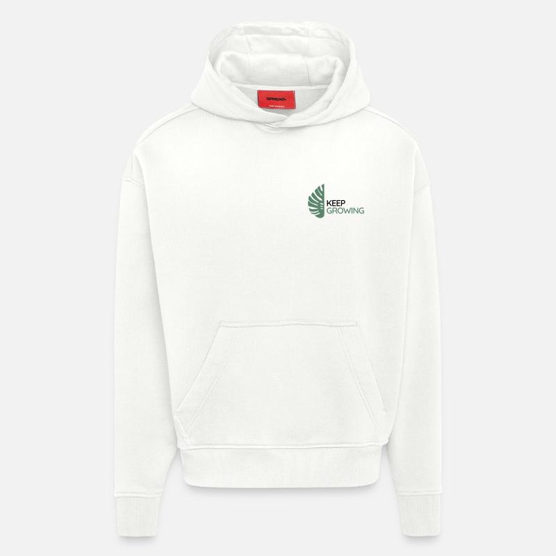 Monstera – Weiter wachsen - Hoodie- made by SPREAD  - OFF WHITE