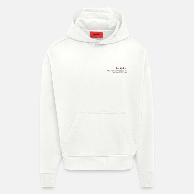 Leck Eier - Hoodie- made by SPREAD  - OFF WHITE