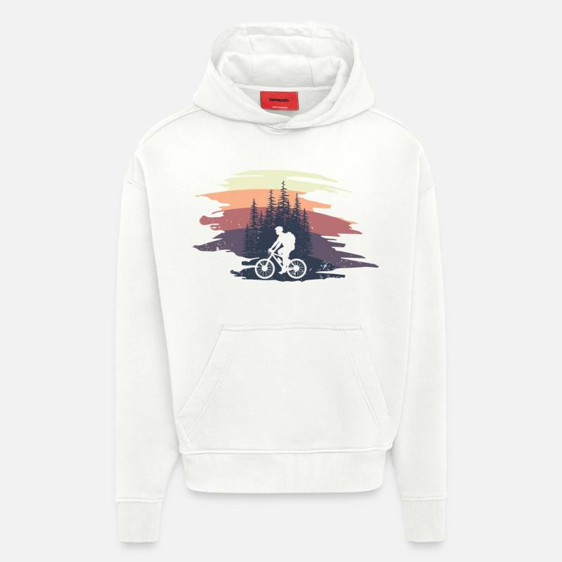 Mountainker in the forest - Hoodie- made by SPREAD - OFF WHITE