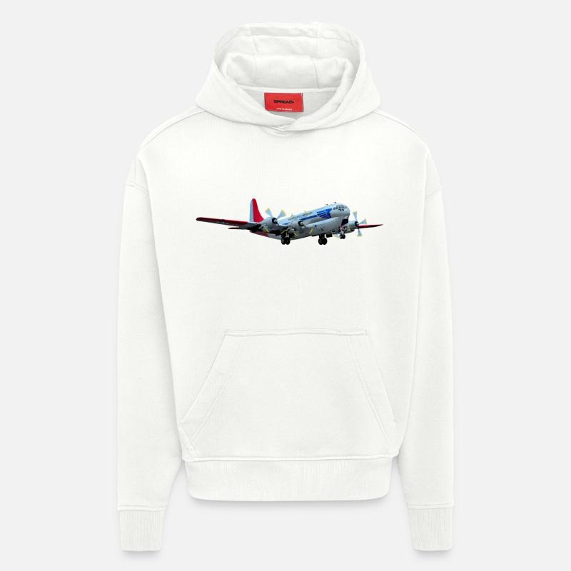 C-97 - Sweat à capuche bio épais oversize fabriqué en UE - OFF WHITE