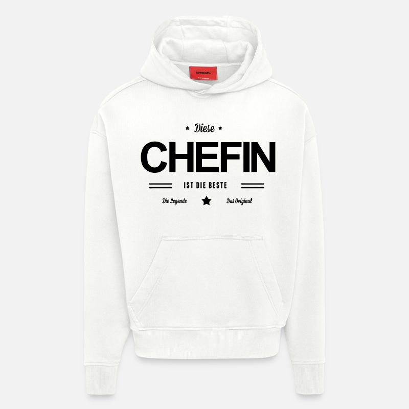 Beste Chefin - Hoodie- made by SPREAD  - OFF WHITE