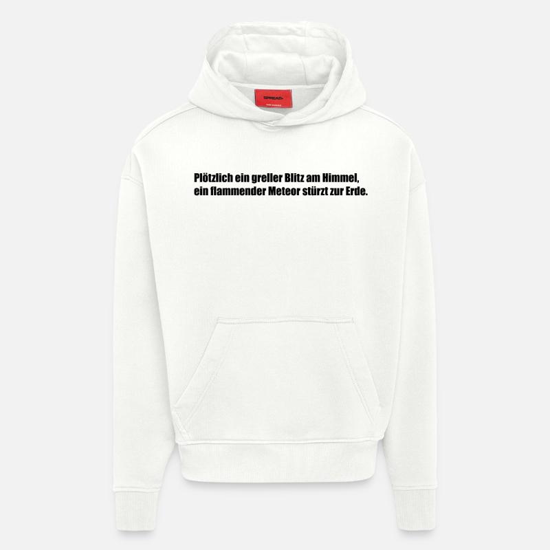 ploetzlich - Hoodie- made by SPREAD  - OFF WHITE