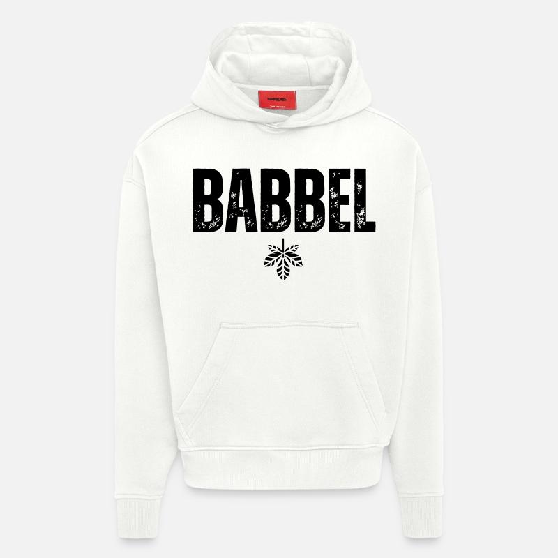 Babbel - Hoodie- made by SPREAD  - OFF WHITE