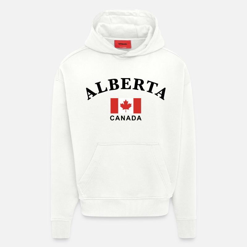 Alberta, Kanada - Hoodie- made by SPREAD  - OFF WHITE