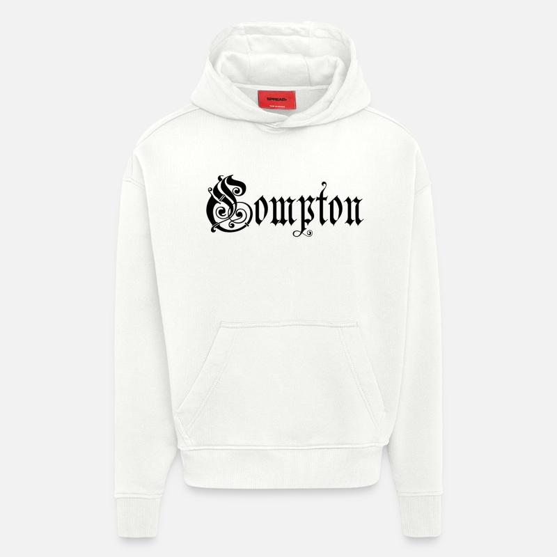 Compton - Hoodie- made by SPREAD  - OFF WHITE