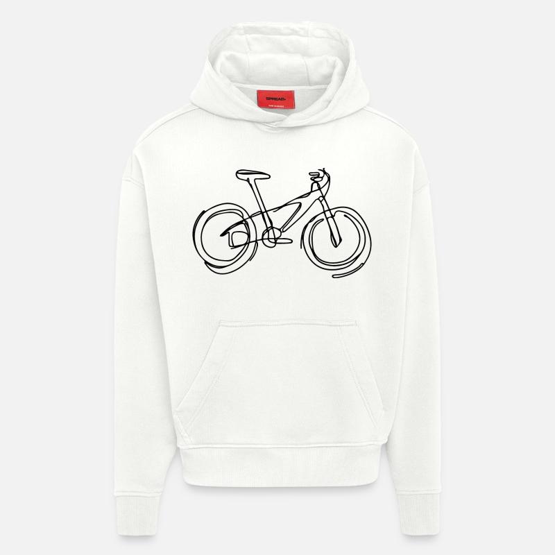 VTT - Sweat à capuche bio épais oversize fabriqué en UE - OFF WHITE