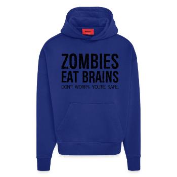 zombies eat brains - Hoodie- made by SPREAD  - OFF WHITE - Front