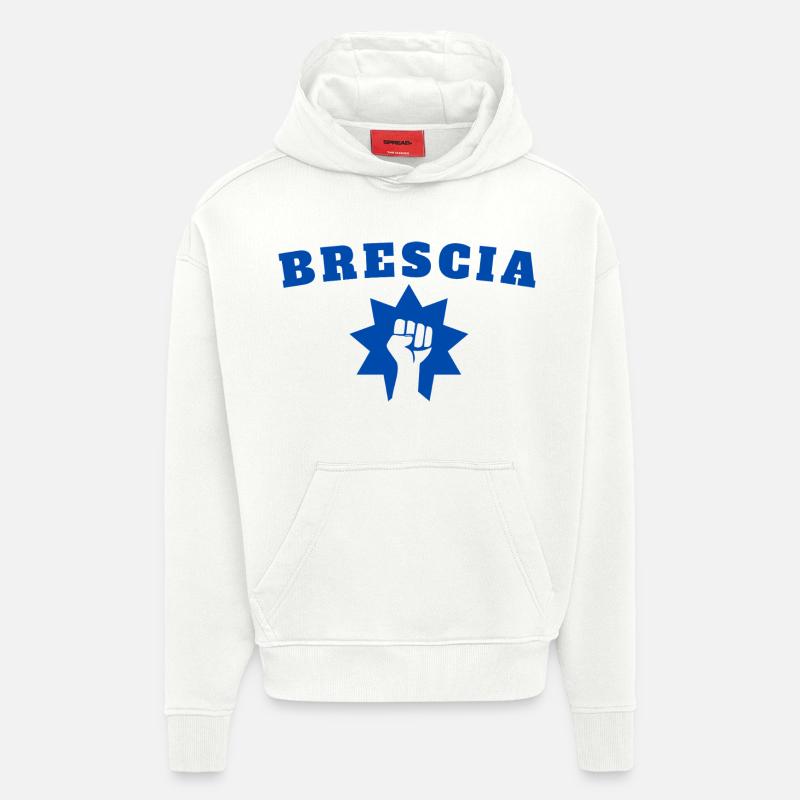 Brescia - Sweat à capuche bio épais oversize fabriqué en UE - OFF WHITE