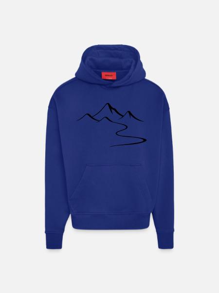 Berge Umriss Silhouette - Hoodie- made by SPREAD  - OFF WHITE