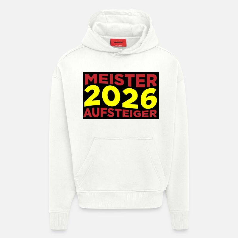 Meister und Aufsteiger 2026 - Hoodie- made by SPREAD  - OFF WHITE