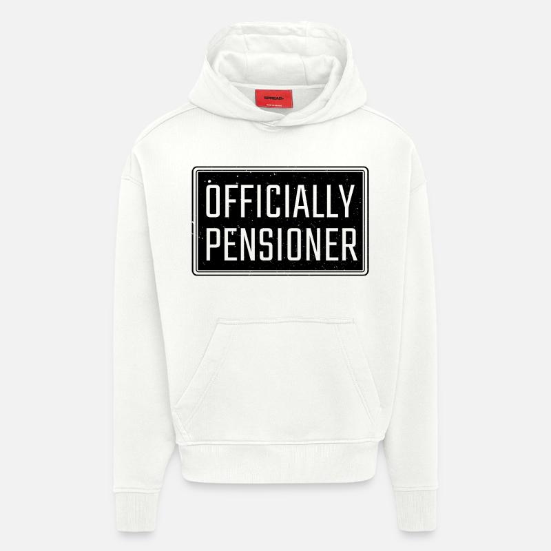 Retraite officielle de retrait - Sweat à capuche bio épais oversize fabriqué en UE - OFF WHITE