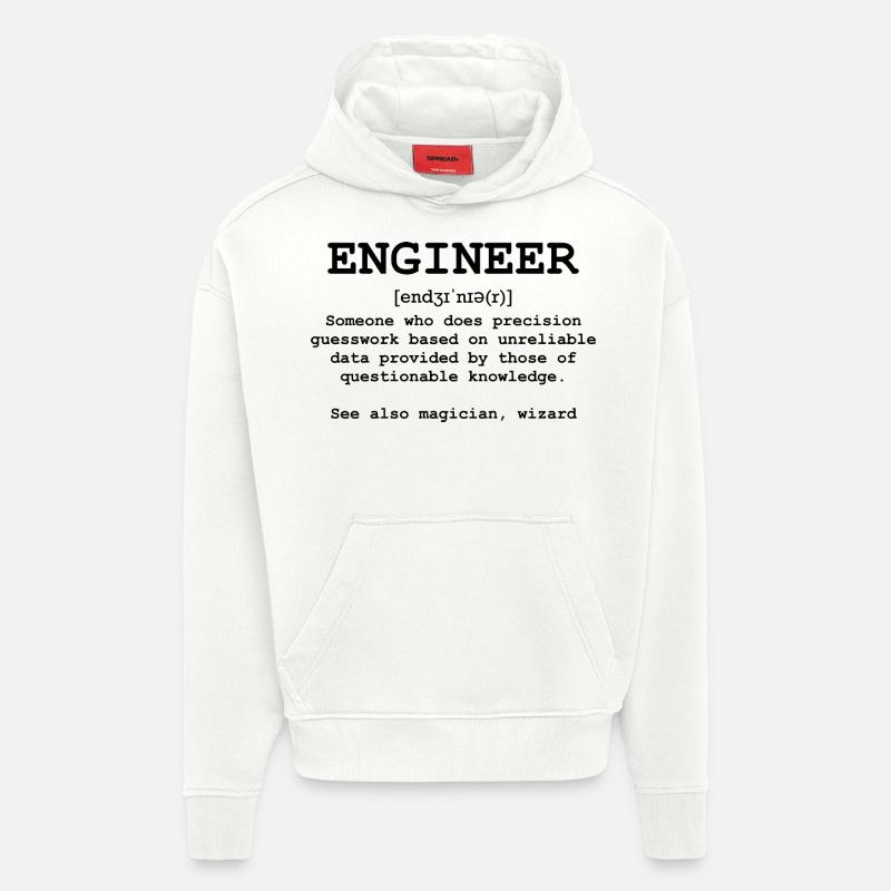 Engineer - Hoodie- made by SPREAD  - OFF WHITE