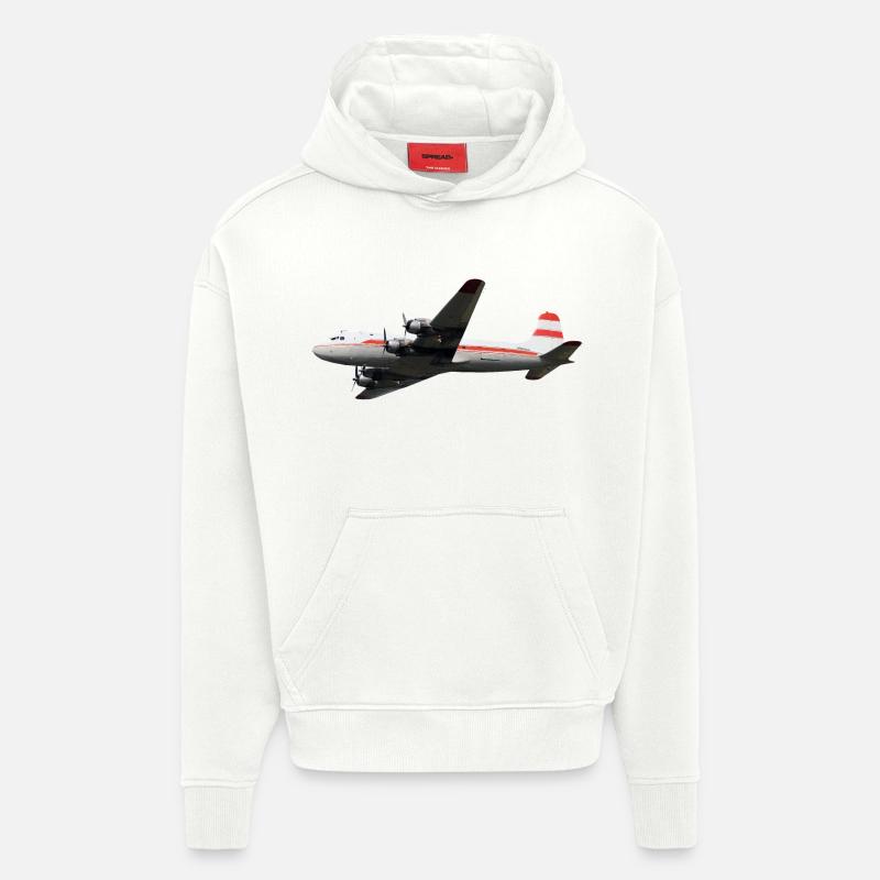 DC-4 - Hoodie- made by SPREAD  - OFF WHITE