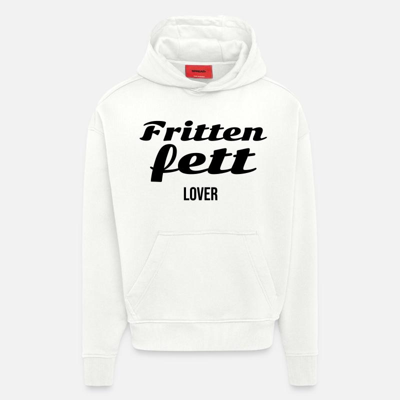 Amant de Frittfett - Sweat à capuche bio épais oversize fabriqué en UE - OFF WHITE
