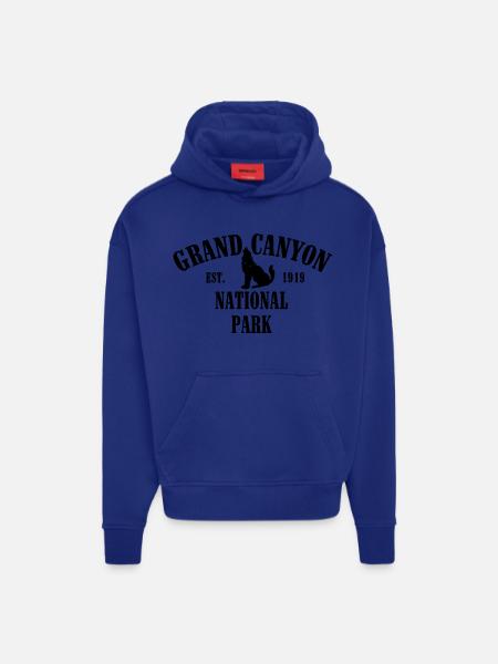 Gran Cañón establecido Parque Nacional en 1919 - Sudadera con capucha orgánica oversize de gran gramaje fabricada en la UE - OFF WHITE