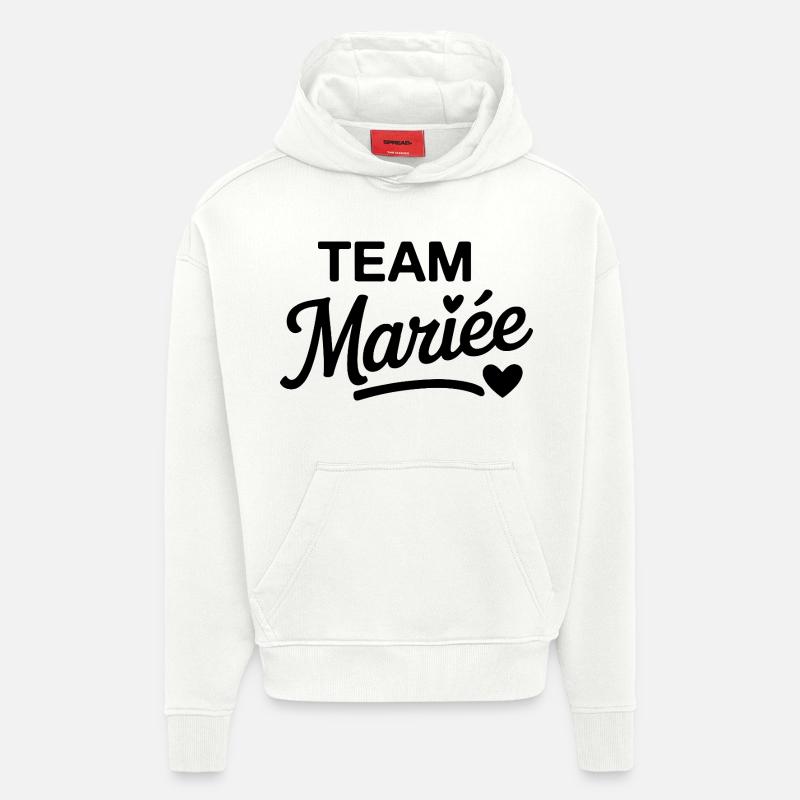 Team Braut gestaltet eleganten Junggesellenabschied - Hoodie- made by SPREAD - OFF WHITE