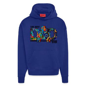The Best Dad Ever - Colorful Bold Typography - Hoodie- made by SPREAD  - OFF WHITE - Front