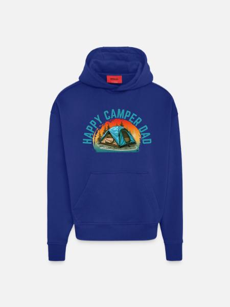 HAPPY CAMPER DAD - Hoodie- made by SPREAD - OFF WHITE
