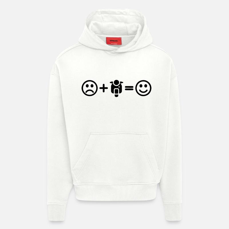 Motorroller Smiley Scooter - Hoodie- made by SPREAD  - OFF WHITE