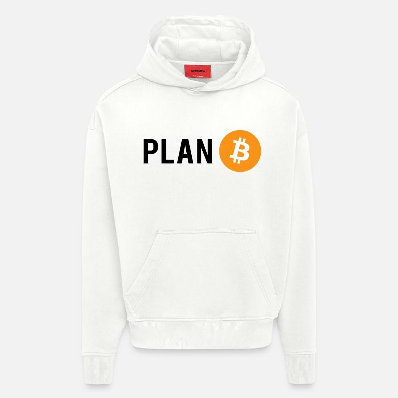 Plan B - Plan Bitcoin - Hoodie- made by SPREAD  - OFF WHITE