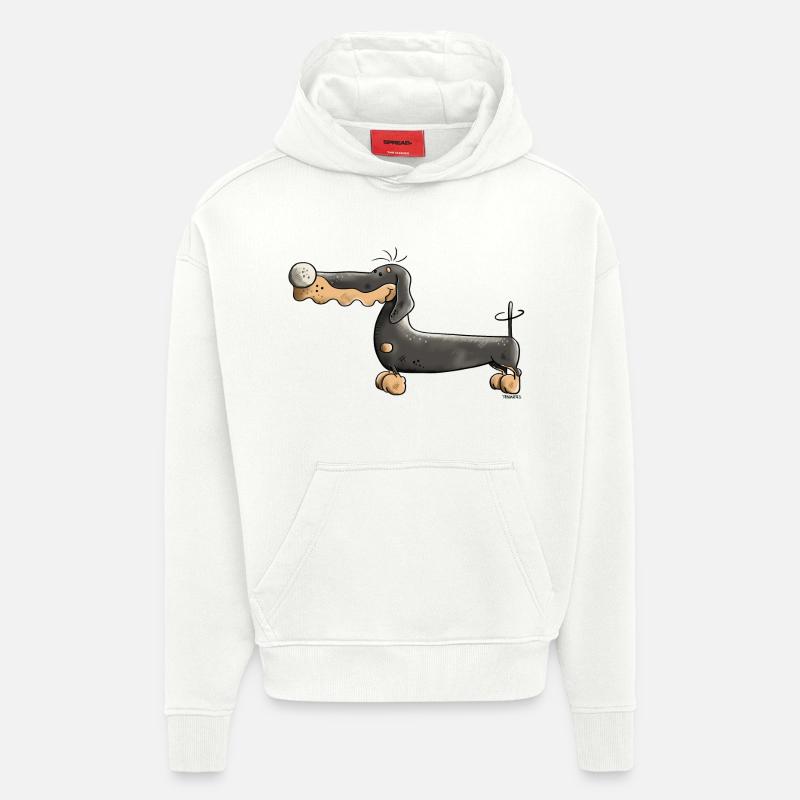 Darinka der Dackel - Hoodie- made by SPREAD  - OFF WHITE