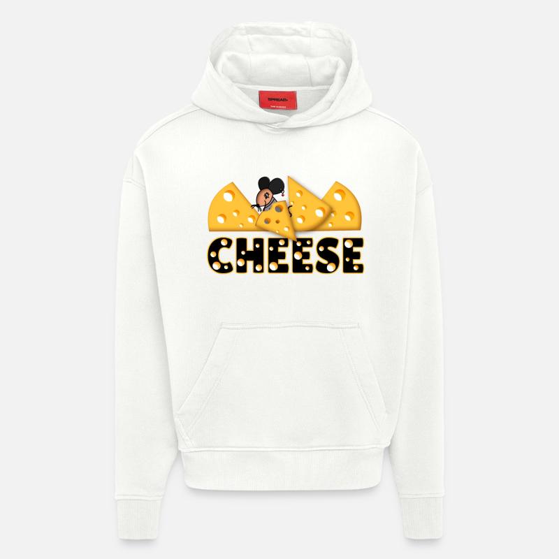 Fromage - Sweat à capuche bio épais oversize fabriqué en UE - OFF WHITE