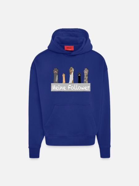 Meine Follower - Katzenpfoten - Hoodie- made by SPREAD - OFF WHITE
