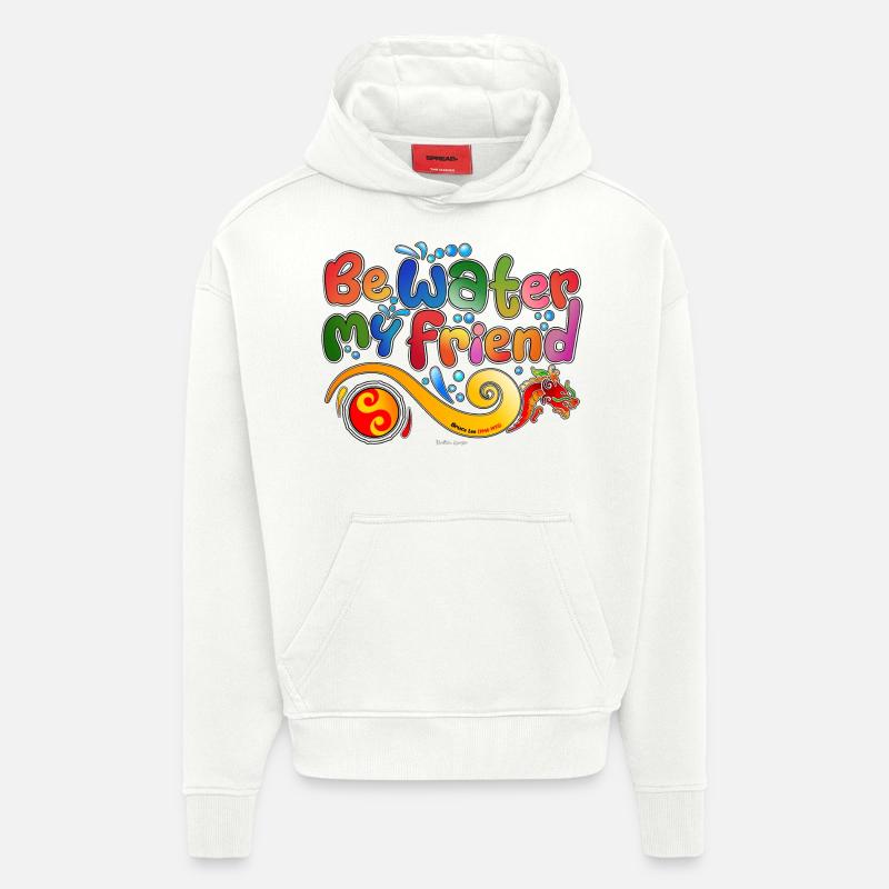 Hommage an Bruce Lee - Hoodie- made by SPREAD  - OFF WHITE