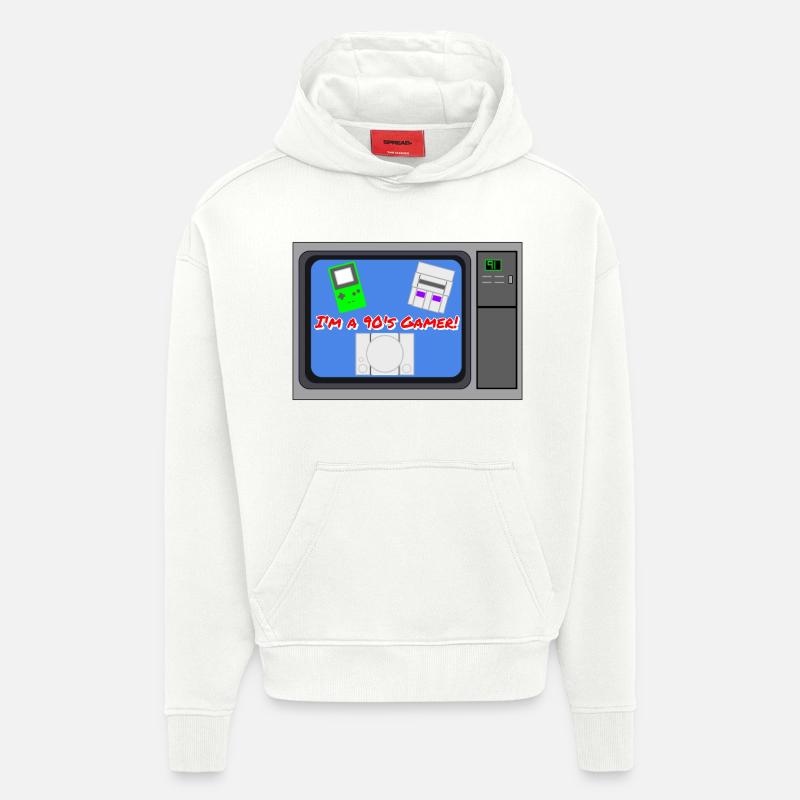 Ich bin ein 90er-Jahre-Gamer - Hoodie- made by SPREAD  - OFF WHITE