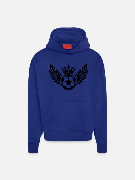 Fussball Wappen Krone Symbol - Hoodie- made by SPREAD  - OFF WHITE