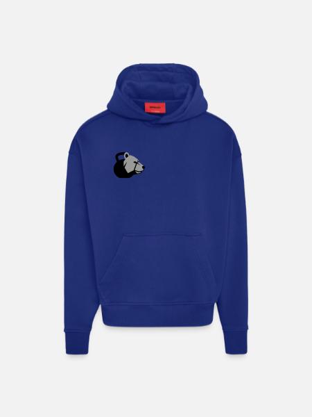 dynamic bear head with kettlebell - Hoodie- made by SPREAD - OFF WHITE