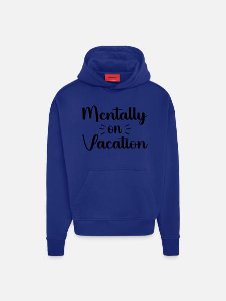 Geistig im Urlaub - Hoodie- made by SPREAD  - OFF WHITE