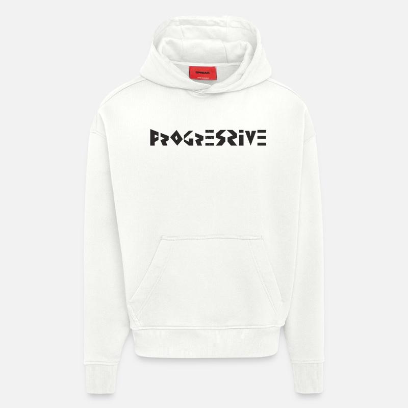 progressif - Sweat à capuche bio épais oversize fabriqué en UE - OFF WHITE