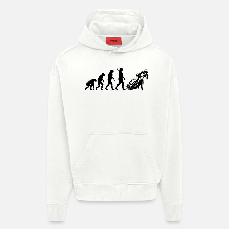 Speedway - Sweat à capuche bio épais oversize fabriqué en UE - OFF WHITE