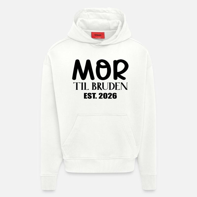 Mère de la Mariée 2026 - Sweat à capuche bio épais oversize fabriqué en UE - OFF WHITE